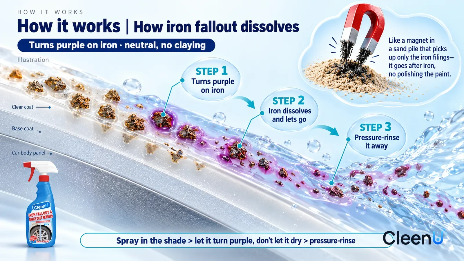 Iron Fallout & Brake Dust Remover application scene