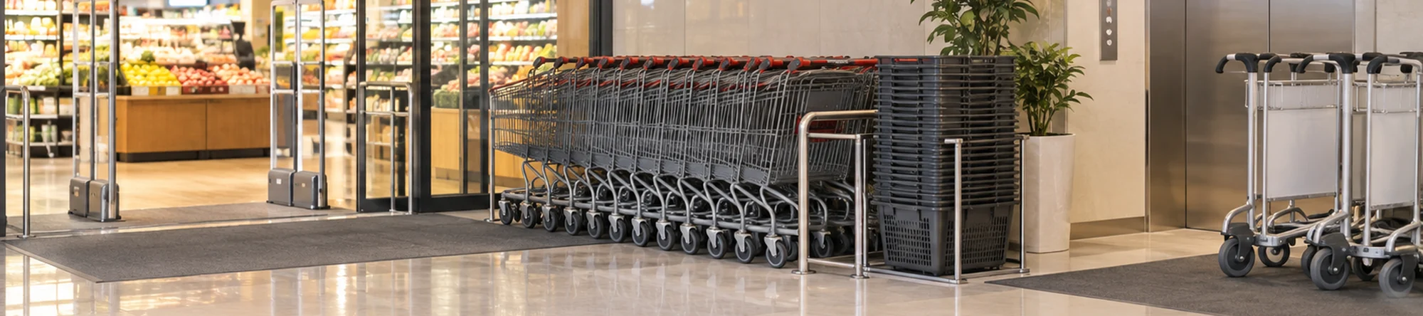 Illustration: Shopping Cart Cleaner application scene banner