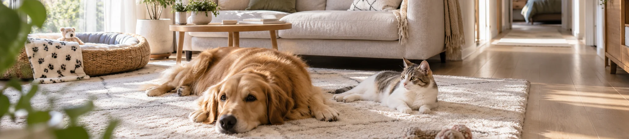 Illustration: Enzyme Pet Stain & Odor Remover application scene banner