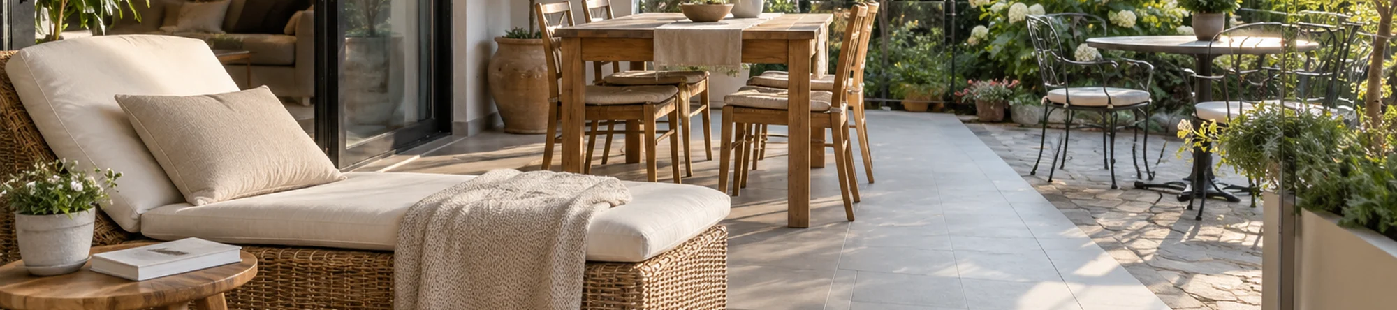 Illustration: Outdoor Furniture Cleaner application scene banner