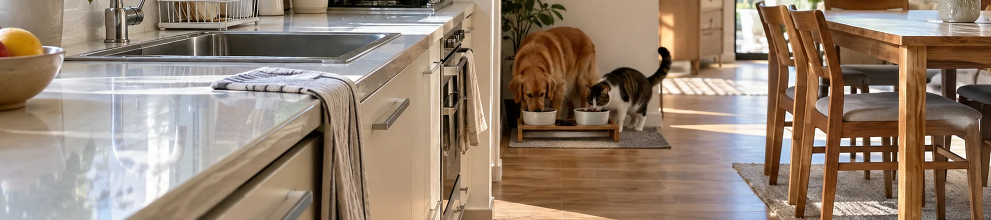 Illustration: Pet Bowl Cleaner application scene banner